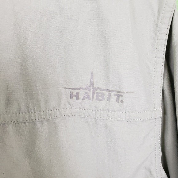 Habit mens outdoor nylon performance button up shirt size medium - Picture 7 of 9